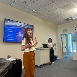 CCB grad students give talk
