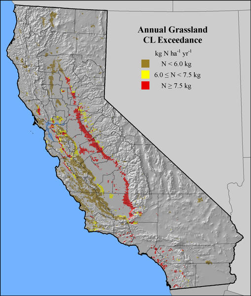 California Grassland CL Exceedance