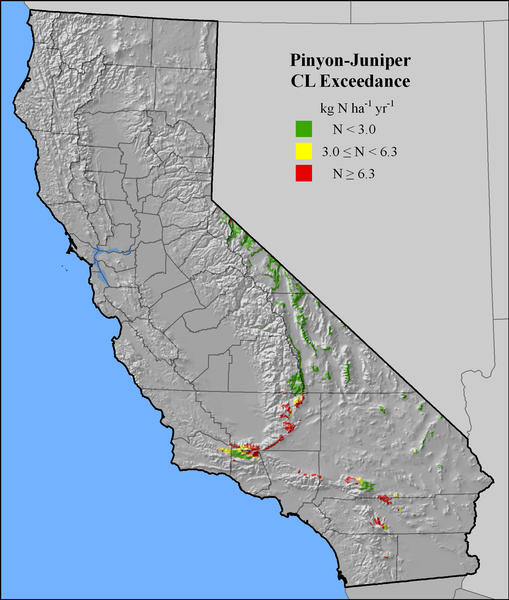 California Pinyon Juniper CL Exceedance