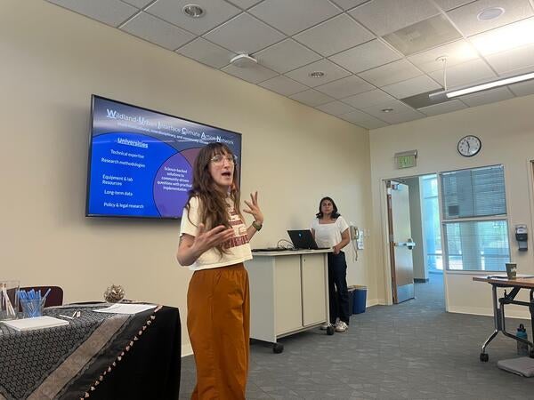 CCB grad students give talk